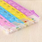 7 Days Weekly Medicine Pills box 28 Slot Tablet Box Holder Storage Organizer