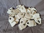 20 x Hold-On Reusable Vinyl Banner Grommet Eyelet White Plastic Sign Hooks Clips