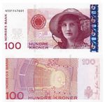 2003-2015 Norway 100 Kroner P-49 NEW UNC Banknote