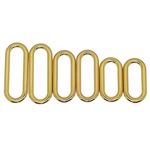 Oval Solid Brass Webbing Leather Hardware Craft Ring Fastener 20 25 32 38 50 mm