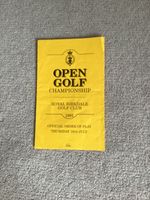 Vintage Open Golf Draw Sheet 1991 - Royal Birkdale