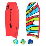 Osprey 40” Bodyboard with Adjustable Wrist Leash, XPE Deck for Kids and Adults