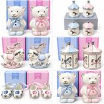 Boy & Girl Christening Gifts Presents - Moneybox, First Curl & Tooth Sets, Shoes