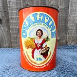 Ovaltine Just Add Milk Vintage 3lb (1.36kg) Original Advertising Tin