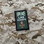 Custom Design Ambulance Paramedic Morale Flag 8x5cm Patch Hook & Loop Badge