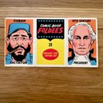 Vintage 1960s Comic Book Foldees No.39 Rare DC Topps Card REPORTER / PRESIDENT!