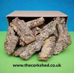 CORK BARK FLATS MIX 1kg REPTILE GECKO LIZARD SPIDER SNAKE PRAYING MANTIS.