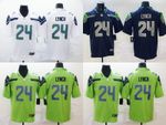Men's Seattle Seahawks 24 Short Sleeve Top Stitched S-XXXL