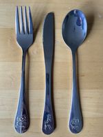 Kids Cutlery Set - Stainless Steel - Engraved Name   *EWAN*