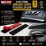 Car Trim Badge Adhesive Pads Double Sided Acrylic Foam Mounting Strips Emblem