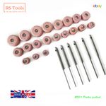Sioux Valve Seat Grinding Stones Set Of 20 Pcs With  Pilots 6 Pcs Top .385" UK