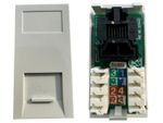 UTP RJ45 Cat5 Cat5e Output Data / Voice Module Eurostyle 25x50 - QTY/Pack 10