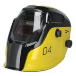 Sealey Auto Darkening Yellow Welding Helmet With Shade Control 9-13 - PWH4