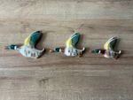 Vintage Keele Street Pottery Flying Ducks Mallards Wall Hanging Set of 3 Beswick