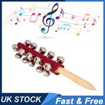 Hand Jingle Bells Hand Sleigh Bells Wooden Shaker Jingle Bells Stick Percussion