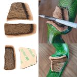 2pcs Archery Fur Arrow Rest Traditional Mink Fur Plate Adhesive Longbow Recurve