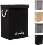 Laundry Basket Dirty Washing Clothes Storage Folding Bin Bag Hamper With Lid