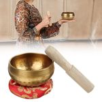 Tibetan Singing Bowl Set F/Meditation Sound Chakra Healing Yoga Relaxation Gold