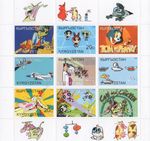 Tom and Jerry Powerpuff Girls cartoon 2000 MNH stamp sheetlet