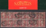 GB QV PENNY RED 1855 *BLOCK OF 14* SG.29 C6 1d Plate ? (CD-DJ) Cat £1,300+ SS778