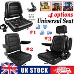 Universal Waterproof Tractor Suspension Seat Adjustable Forklift Digger Mower UK