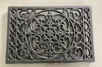 Cast Iron Victorian Air Vent 6.5 x 9.75 Inch Heavy Duty Black