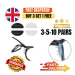 10 Pairs Adhesive Nose pads for Eyeglass Anti-Slip Silicone glasses spectacles