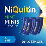 NiQuitin Nicotine Minis Mint 2mg 500 (5x100) | Stop Smoking Aid Lozenges