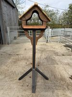 Bird Table Wooden Feeding Station with Stand 153cm High