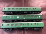 3x OO Gauge BR Southern Green Brake Coaches Tri-ang Mainline S34936 S34938