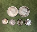 Mixed US Coin Collection Lot - 7 Coins Uncertified Assorted US Currency Coins