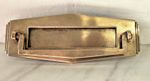 Stylish Art Deco brass letterbox and knockerc.1930