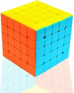 Puzzle Toy Magic Cube 5x5 Stickerless Super Smooth Fast Speed Cube Qiyi