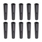 10pcs Umbrella Tail Beads Gum PP 5mm Dia for Extra Large Umbrella Cover, Black