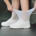 Resistant Silicone Overshoes Rain Waterproof Shoe Covers Boot Cover Protector UK