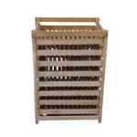 Vintage Wooden Apple Storage Rack - Antique Orchard Fruit Crates Drying Stand