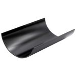 112mm Half Round Black PVC Roof Gutter 4m Rainwater Drainage Channel