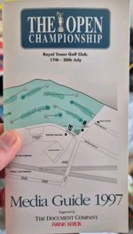 Open Championship  Royal Troon 1997  Media Guide 