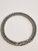 Mens Stainless Steel Bracelet Silver Tone 23cm  Length Chain 8 Mm Wide