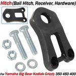 Ball Hitch Receiver w/ Hardware For Yamaha Hitch Big Bear Grizzly Kodiak 400 450