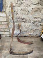 Vintage Antique Sickle / Scythe Sorby Kangaroo Brand - Gardening Tools 