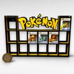 Display Shelf for Bitty Pop Pokemon themed yellow Black 16 slots unit organizer