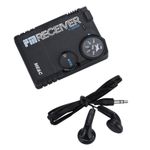 New 110-140MHZ air band radio AM receiver aviation band receiver black airport