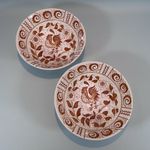 Vintage Johnson Brothers Pair of Chanticleer Deep Fruit Serving Bowls 