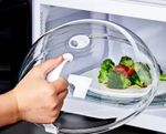 Microwave Food Splash Guard High Temperature Resistant Food Heating Cover with S