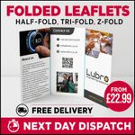 Folded Leaflets A3 A4 A5 | Flyers Menus | Full Colour Print | Fast Turnaround