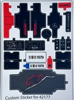Custom Decal for 42177 Replacement Sticker Sheet