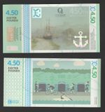 United Kingdom Exeter 4.5 Pound £4.5 2015 UNC Local Currency Transition Banknote