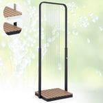 Garden Shower Outdoor Camping Outside Floor Portable Sauna Shower with Hose WPC