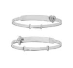 925 Sterling Silver Childrens Baby Christening Expanding Bangle Brand New